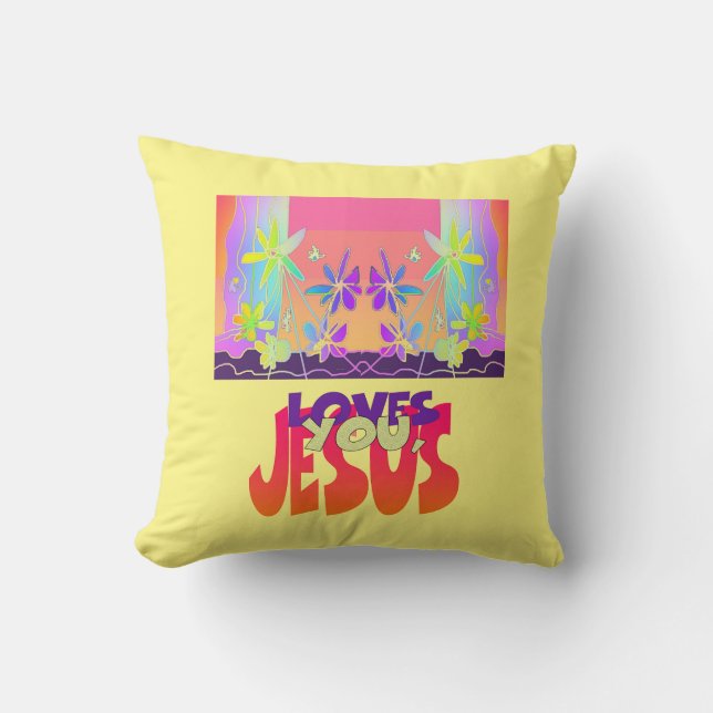 Jesus Kärlek You Dekorativ kudde (Framsida)