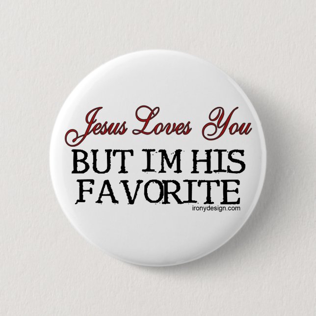 Jesus Kärlek You Favorite Knapp (Framsida)