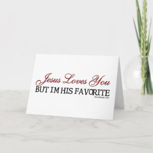 Jesus Kärlek You Favorite Kort