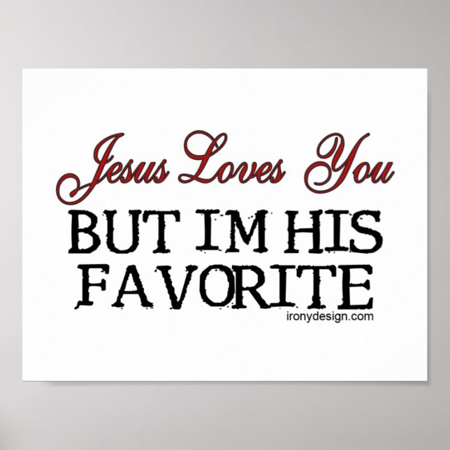Jesus Kärlek You Favorite Poster (Framsidan)