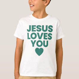 Jesus Kärlek You Kids' kristna Cute Faith-baserade T Shirt