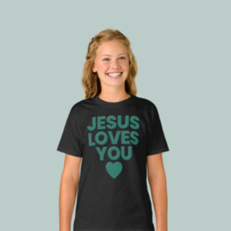 Jesus Kärlek You Kids' kristna Cute Faith-baserade T Shirt