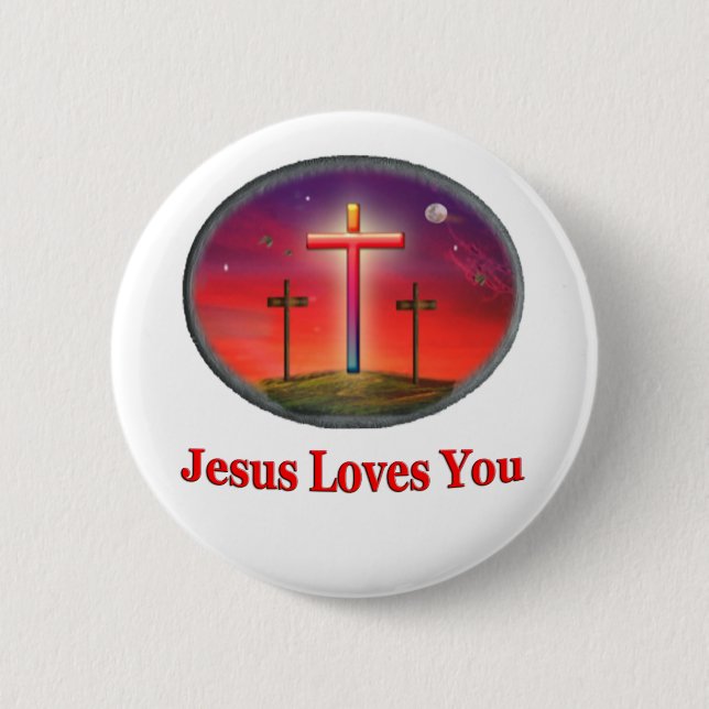 jesus kärlek you knapp (Framsida)