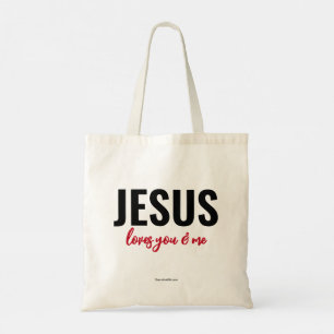 Jesus Kärlek You & Me - tote (lovret) Tygkasse