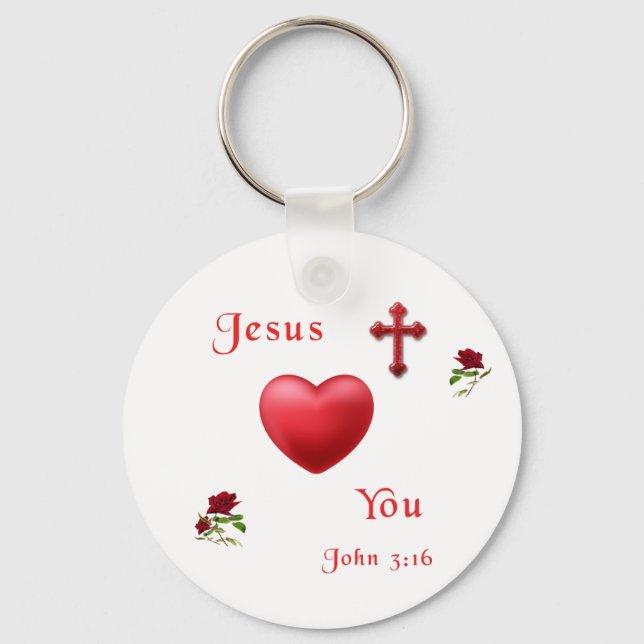 jesus kärlek you nyckelring (Framsida)
