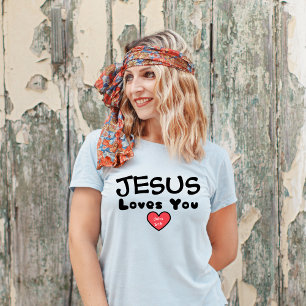 Jesus Kärlek You Red Heart T Shirt