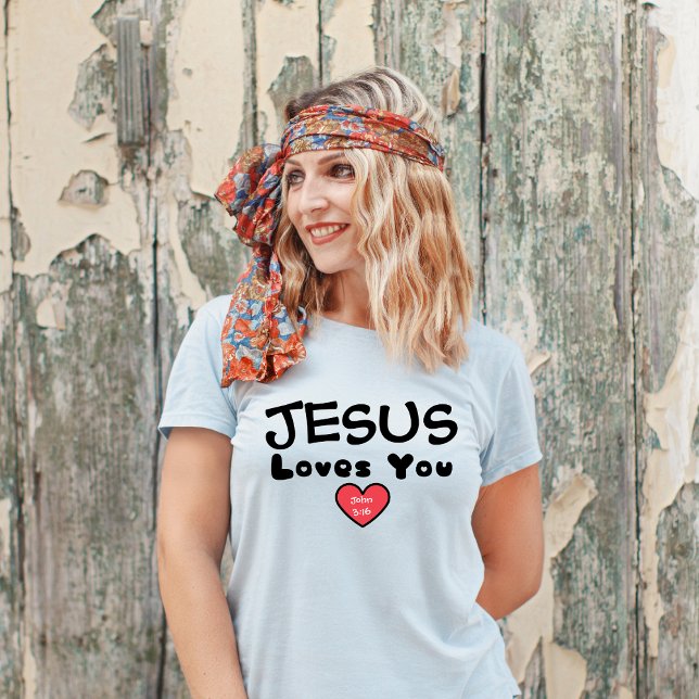 Jesus Kärlek You Red Heart T Shirt (Skapare uppladdad)