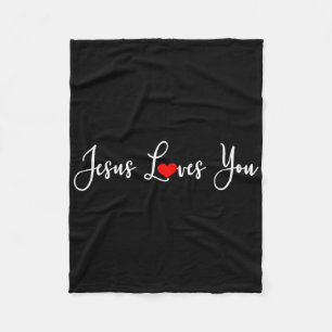Jesus Kärlek You - Religiösa Christian Fleecefilt