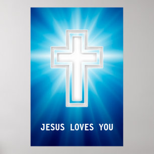 Jesus Kärlek You Religiösa Kor Poster