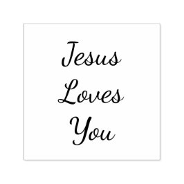 Jesus Kärlek You Självfärgande Stämpel