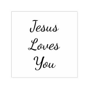 Jesus Kärlek You Självfärgande Stämpel