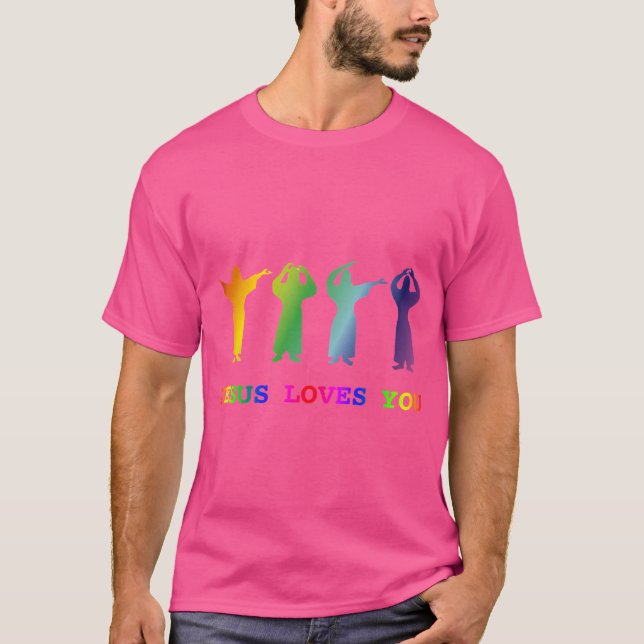Jesus Kärlek You (Ymca Image Slogan) T Shirt (Framsida)
