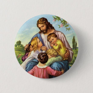 Jesus kärlekbarn knäppas knapp