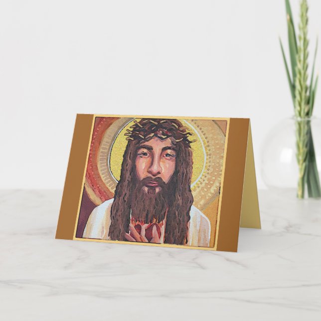 Jesus kärlekens konung helgkort (Framsida)