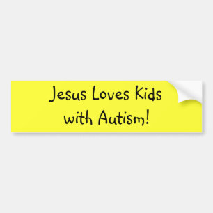 Jesus kärlekKidswith Autism! Bildekal