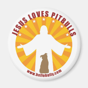Jesus kärlekPitbulls magnet