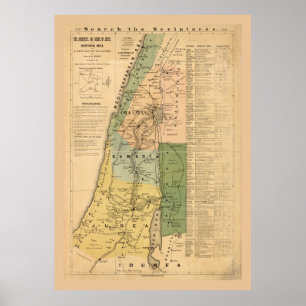 Jesus Karta resor och handlingar (1881) Poster