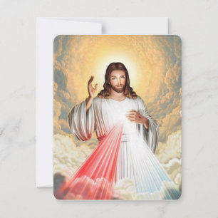 Jesus katolska begravningskort för Heliga 1