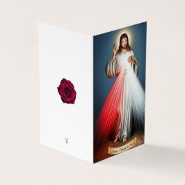 Jesus katolska Condolence Tack Kort