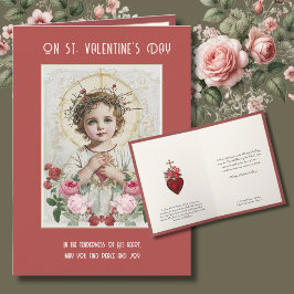 Jesus katolska Valentine Ro Helig Heart Kort
