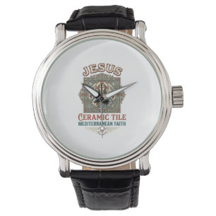 Jesus keramisk kakel Medelhavet Tro Jesus Keram Armbandsur