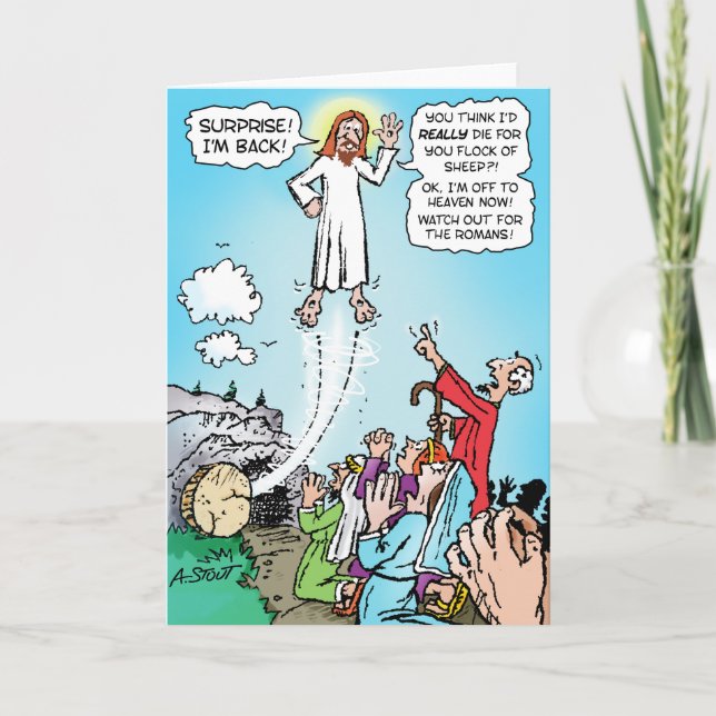 Jesus KINDA dog för våra synder! - Helgdag-kort Helgkort (Framsida)