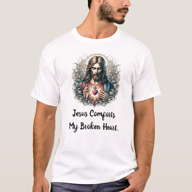 Jesus klagar på min brutna hjärtlyx T-Shirt (Framsida)