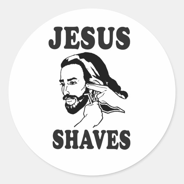 JESUS KLIPPER RUNT KLISTERMÄRKE (Framsida)
