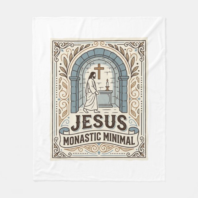 Jesus Klostret Minimal Jesus Klostret Minimal Kris Fleecefilt (Framsidan)