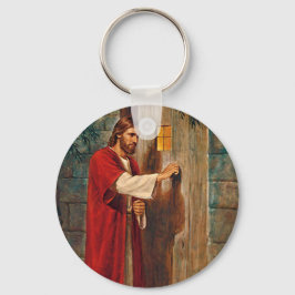 Jesus knackar på dörren nyckelring