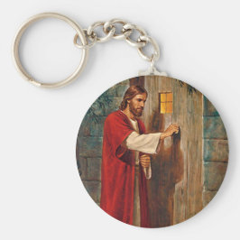 Jesus knackar på dörren nyckelring
