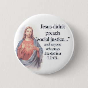 Jesus knäppas social rättvisa knapp