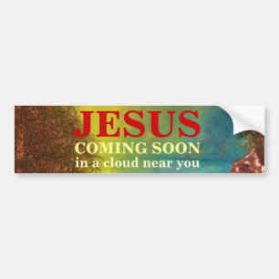 JESUS KOMMANDE SNART bildekal