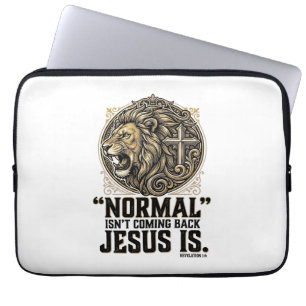 Jesus Kommer Att Komma Tillbaka Lejonkors Kristet  Laptop Fodral