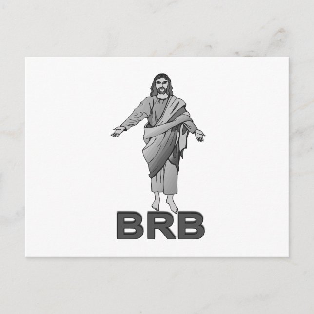 Jesus kommer att vara Höger tillbaka Vykort (Framsida)