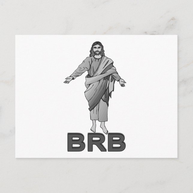 Jesus kommer att vara Höger tillbaka Vykort (Framsida)