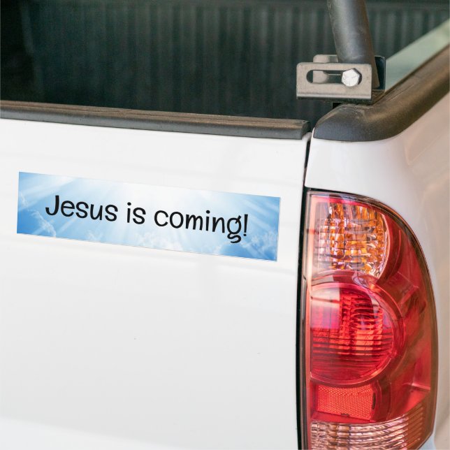 Jesus kommer! bildekal (På lastbil)