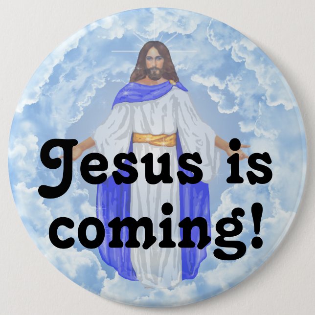 Jesus kommer! knapp (Framsida)