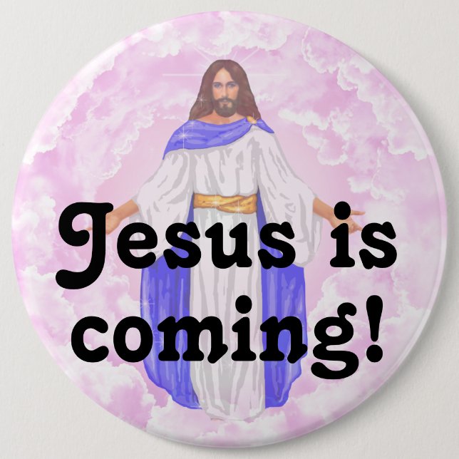 Jesus kommer! knapp (Framsida)