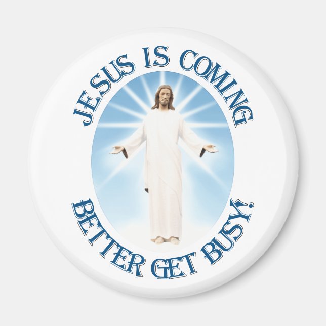 Jesus kommer magnet (Framsidan)