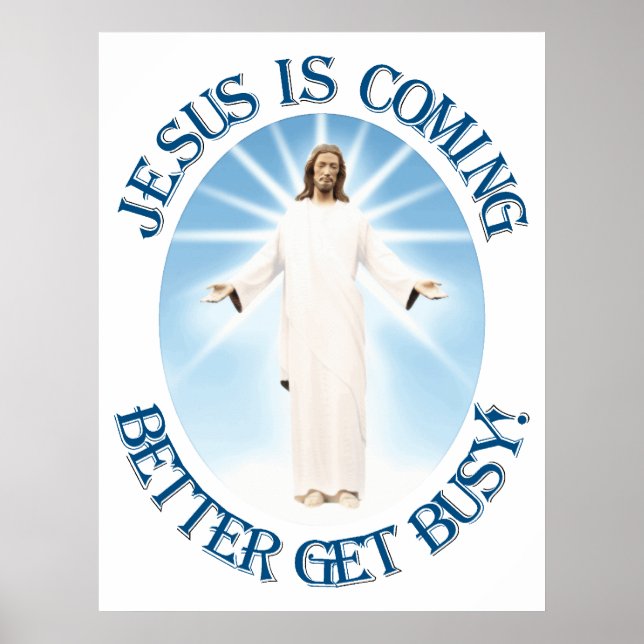 Jesus kommer poster (Framsidan)