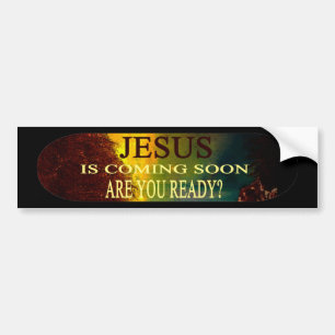 Jesus kommer snart bildekal