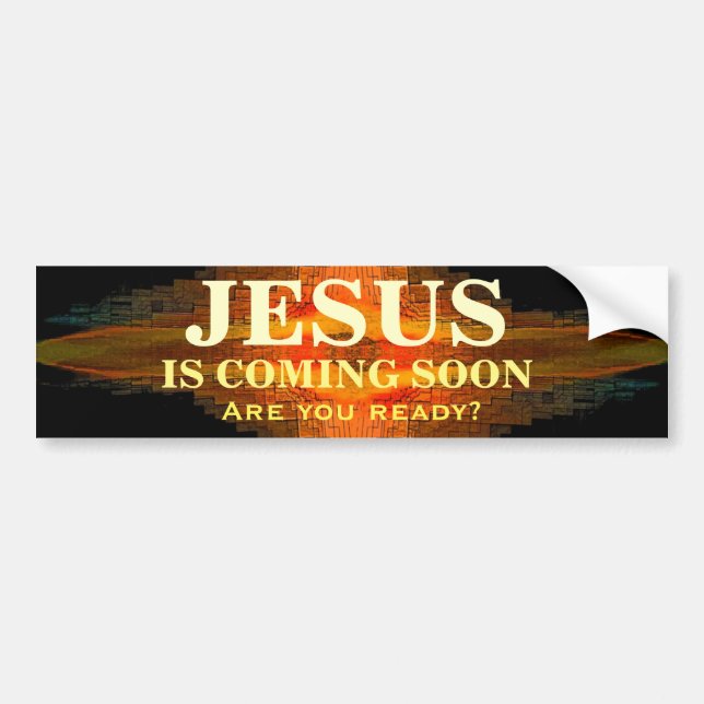 JESUS KOMMER SNART Bumperdekal Bildekal (Framsidan)