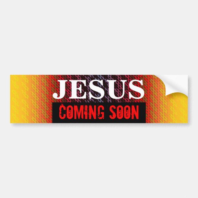 JESUS KOMMER SNART Bumperdekal Bildekal (Framsidan)