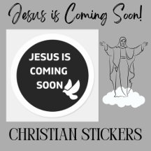 Jesus kommer snart _dove Classic Round Sticker