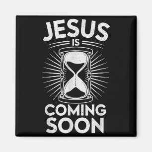 Jesus Kommer Snart Kristet Religiöst Bibelcitat Magnet