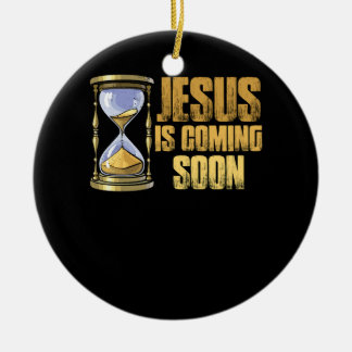 Jesus kommer snart ner tills Jesus Kristus H Julgransprydnad Keramik