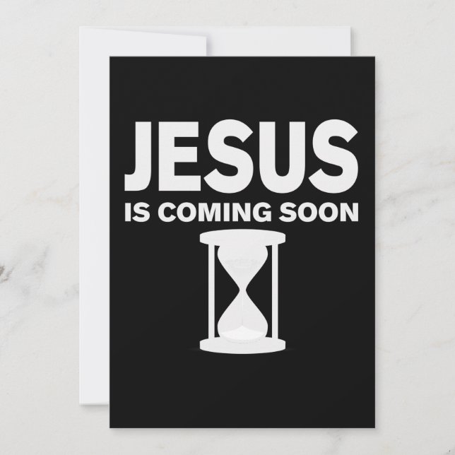 Jesus kommer snart till Shirt Countdown till Jesus Spara Datumet (Framsida)