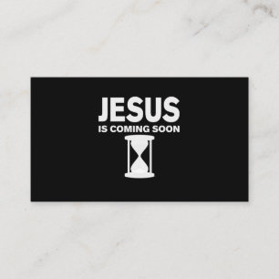 Jesus kommer snart till Shirt Countdown till Jesus Visitkort