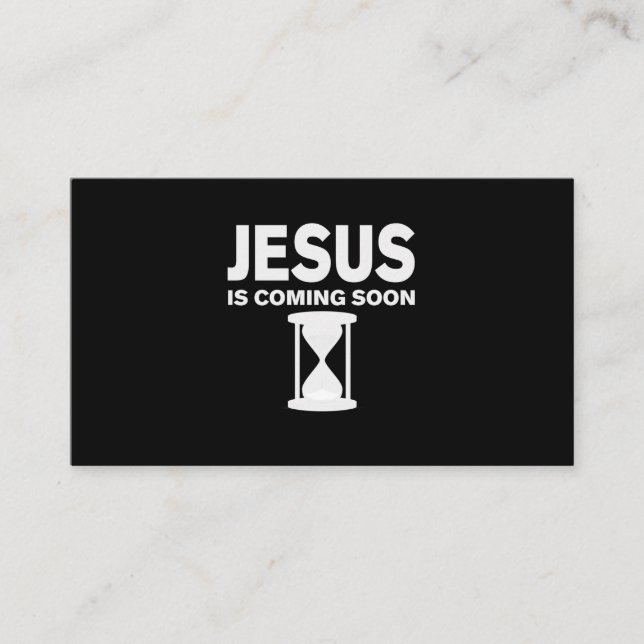 Jesus kommer snart till Shirt Countdown till Jesus Visitkort (Framsida)